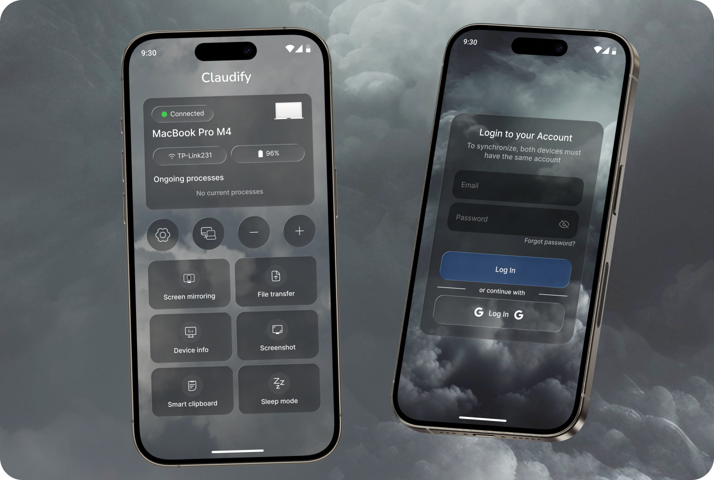 Claudify App Phone Mockups