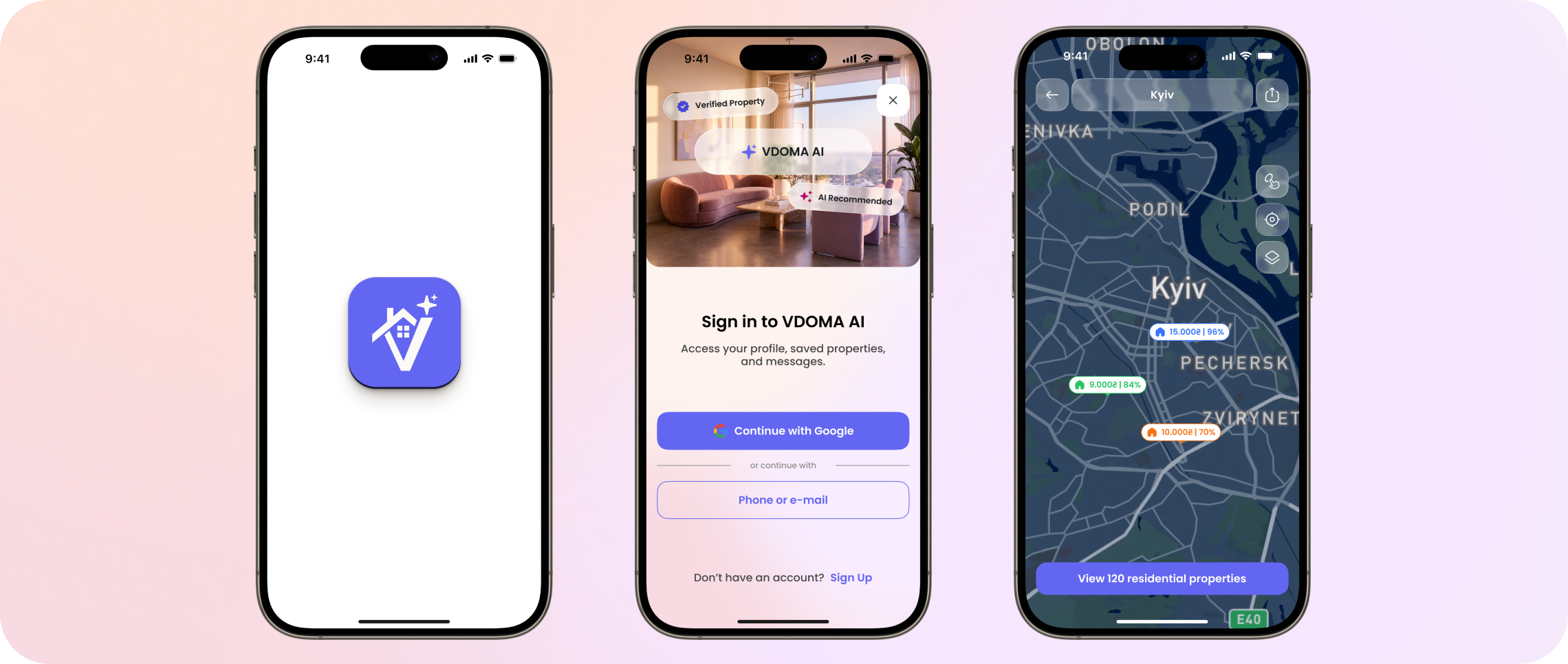 Vdoma AI Startup Mockup 2